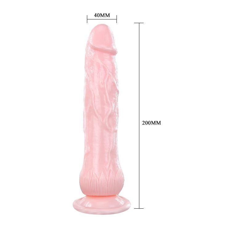 Realistczne dildo z wytryskiem na przyssawce 19 cm