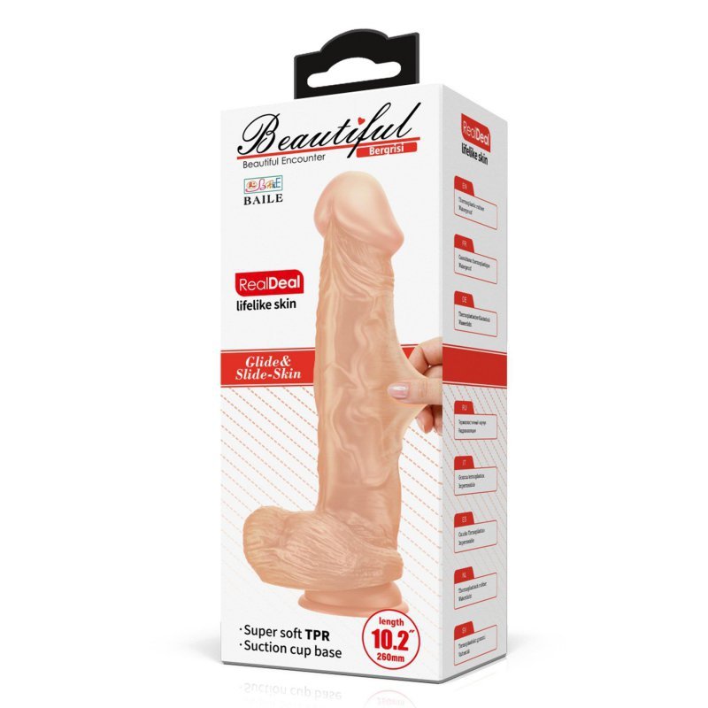 Realistyczny penis dildo z przyssawką 26 cm
