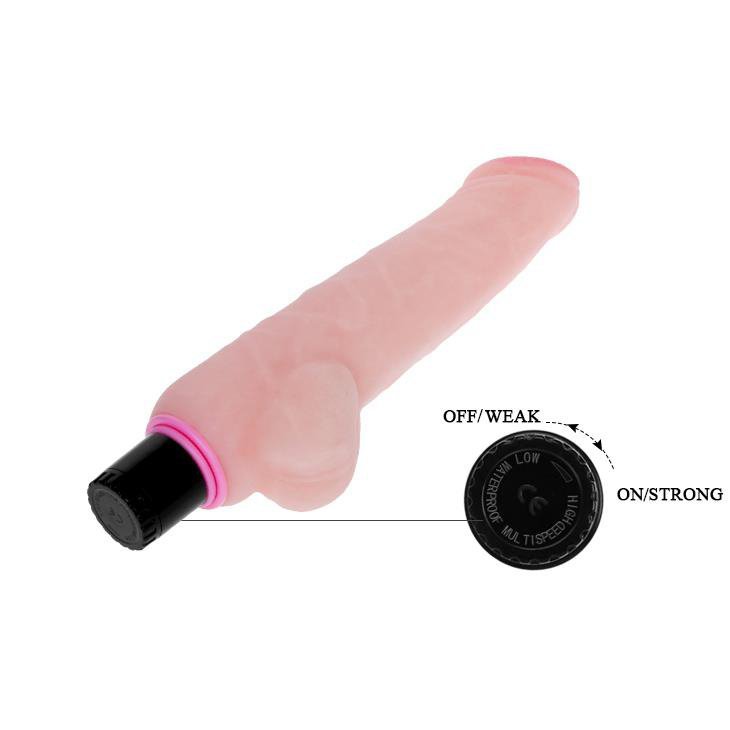 Mocny wibrator jak prawdziwy penis Baile 24,5 cm