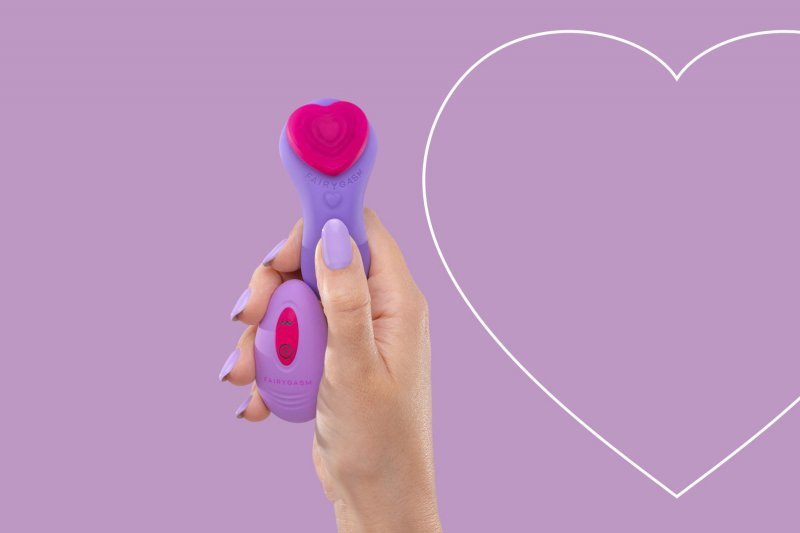 Wibrator dla Pań z pilotem HeartGem violet