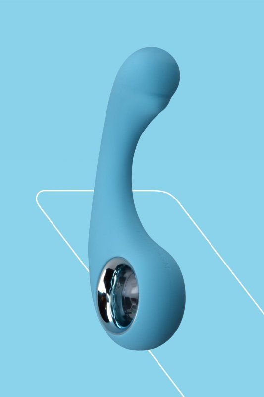 Damski wibrator zagięty do punktu G BraveryAward blue