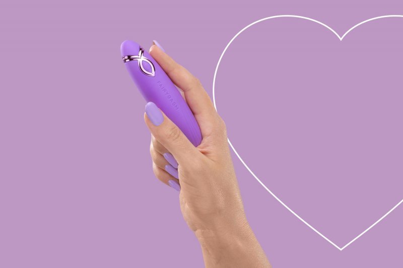 Damski masażer do pochwy i łechtaczki PleasureArrow violet 