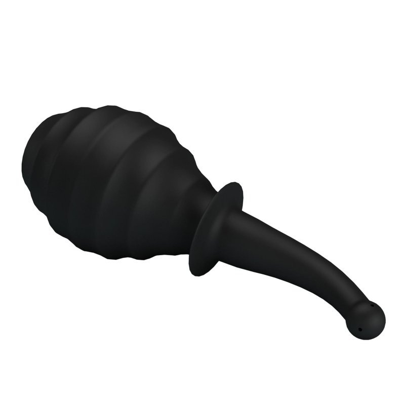 Gruszka analna do lewatywy Mr.Play czarna zagięta (330 ml)