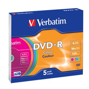 DVD-R VERBATIM 4.7 GB 16x Slim 5  szt.