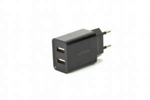 Ładowarka GEMBIRD EG-U2C2A-03-BK(2x USB2100mA5V)