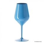 Plastikowy kieliszek do wina summer niebieski, 470 ml, 6 szt