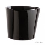 Plastikowy duży cooler czarny 32 cm