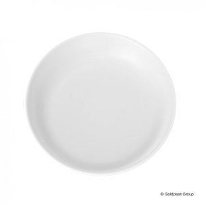 Plastikowy talerz średni biały średnica 24,5 cm 60 szt