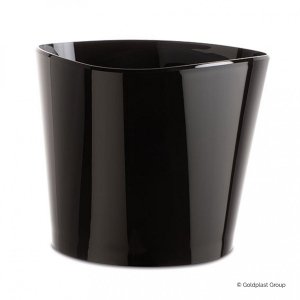 Plastikowy duży cooler czarny 32 cm