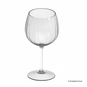 Plastikowy kieliszek do wina z optykiem venezia 580 ml 6 szt