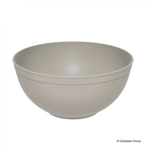Plastikowa miska duża beżowa, średnica 23,5 cm/ 3,3l 12 szt