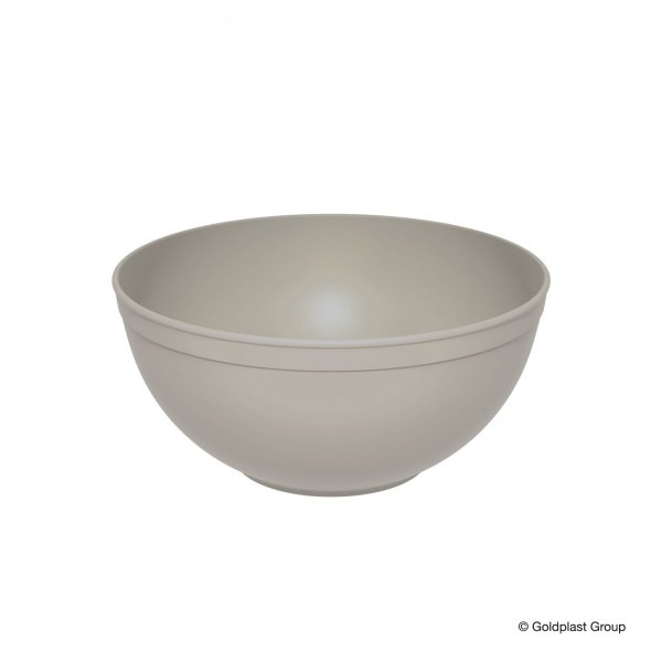 Plastikowa miska mała beżowa, średnica 20 cm/ 2l 12 szt