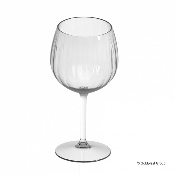 Plastikowy kieliszek do wina z optykiem venezia 580 ml 6 szt 