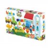 MOCHTOYS Klocki Jeżyki Pin Bricks FARMA w Kartonie 100 el. + 3 Figurki