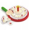 Tort Urodzinowy Drewniany Zestaw do Krojenia na Rzepy Viga Toys