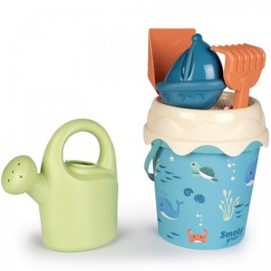 Smoby Green Wiaderko z akcesoriami do piasku i konewką z bioplastiku 