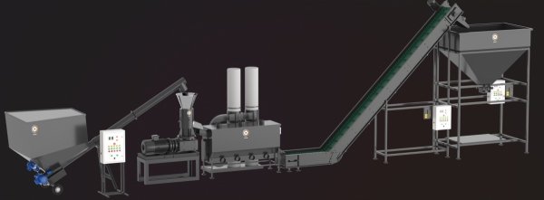 Linia do produkcji peletu DGL-4000  300-500kg bez suszarni
