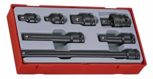 13-elementowy zestaw kluczy nasadowych maszynowych z chwytem kwadratowym 1/2 Teng Tools TT9207A