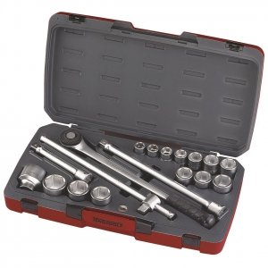 Zestaw narzędzi nasadowych. Z chwytem kwadratowym 3/4. Teng Tools T3418-6