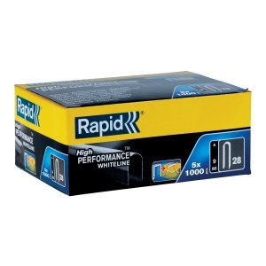 Zszywki Rapid nr 28 (9 mm) do kabli, białe - opakowanie 5000 szt.