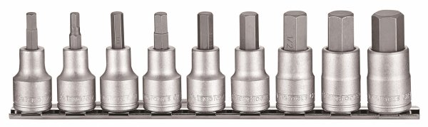 Zestaw nasadek trzpieniowych sześciokątnych calowych z chwytem kwadratowym 1/2&quot; Teng Tools M1209AF