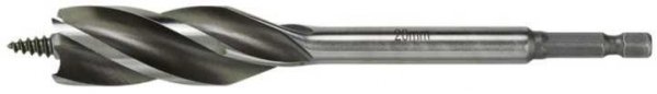 Wiertło do drewna z 4 ostrzami z chwytem 1/4&quot; 20 mm