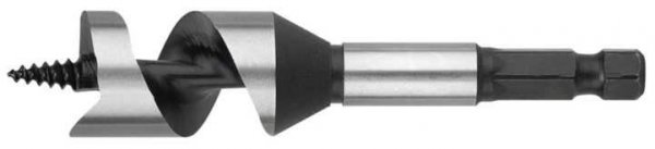Wiertło kręte do drewna o czterech ostrzach bocznych - chwyt sześciokątny 1/4&quot; 18 mm