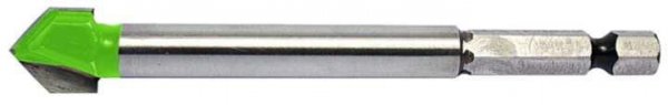 Wiertło do glazury z wierzchołkiem z węglików spiekanych i chwytem sześciokątnym 1/4&quot; 6 mm