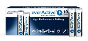  Baterie alkaliczne AAA / LR03 everActive Pro - 10 sztuk (kartonik) 