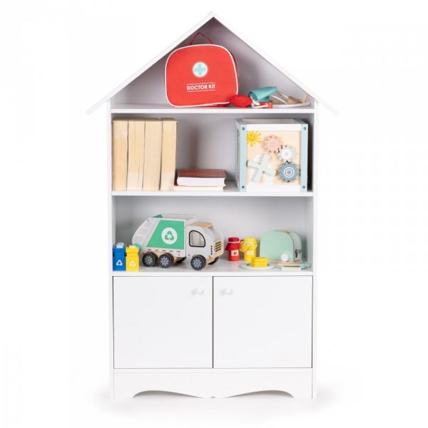 Regał szafka Domek na zabawki dla dzieci bibilioteczka ECOTOYS