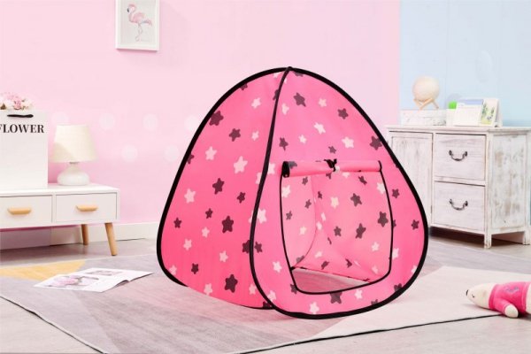 Namiot namiocik dla dzieci domek różowy gwiazdy