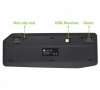 Klawiatura bezprzewodowa BT/RF 2.4GHz touchpad LED