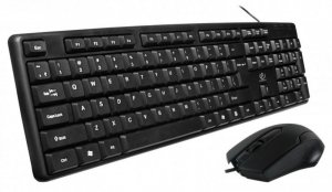 Zestaw przewodowy klawiatura + mysz  Rebeltec SIMSON USB czarny