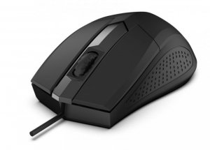 Mysz optyczna  Focus USB, 1200DPI 3 przyciski i rolka,     czułość 125Hz, kabel 1.8m, waga 66g