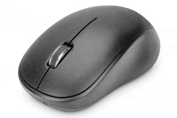 Mysz bezprzewodowa DIGITUS optyczna 1200 DPI 3 przyciski 2,4 GHz, czarna silent