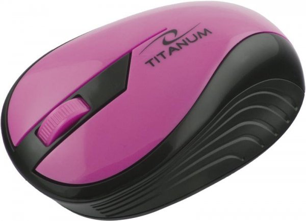 Mysz bezprzewodowa Titanum RAINBOW TM114P optyczna różowa