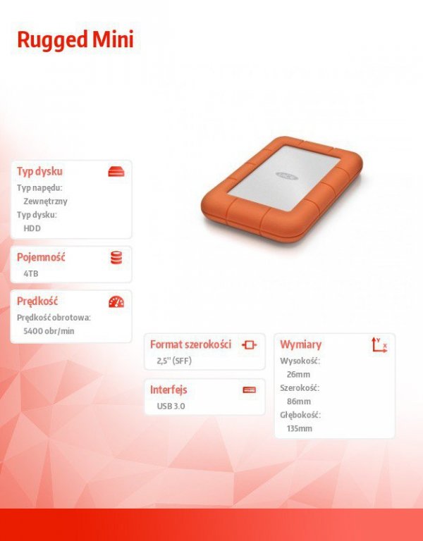 Rugged Mini 4 TB 2,5&#039;&#039; LAC9000633