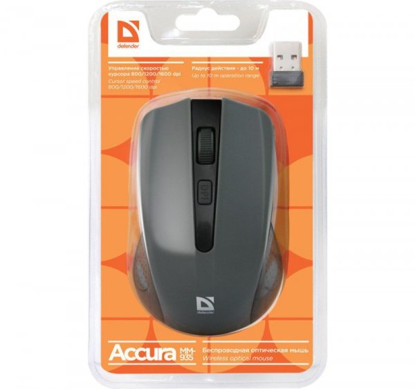 Mysz bezprzewodowa, optyczna ACCURA MM-935 RF