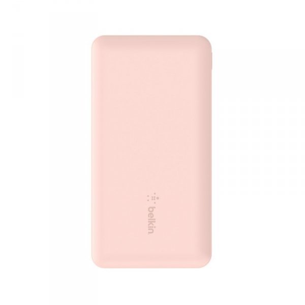 PowerBank 10 000mAh USB A i C 15W różowe złoto
