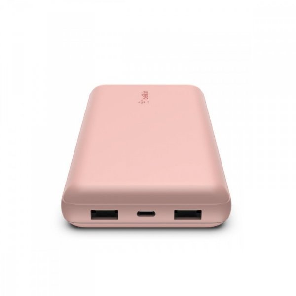 PowerBank 20 000mAh 15W USB-A/USB-C różowe złoto