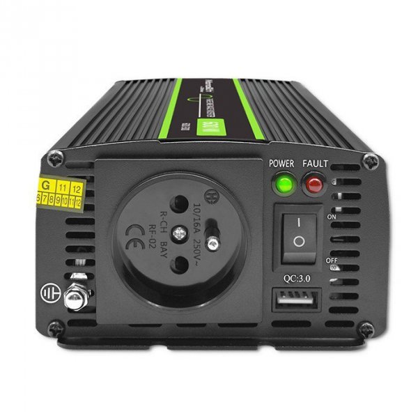 Przetwornica napięcia Monolith | 300W | 600W | 12V na 230V |     Czysty Sinus