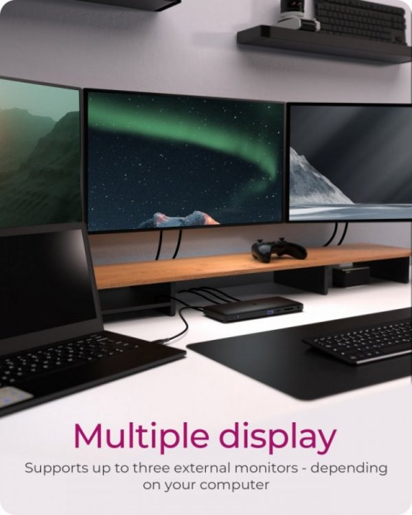 Stacja dokująca IB-DK2416-C 11in1,HDMI,DP,USB,LAN
