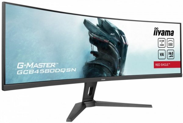 Monitor 45 cali G-Master GCB4580DQSN-B1, VA,DQHD,165HZ,USB-C-DOCK,RJ45,32:9,  1500R,450cd/m2,3000:1,0.8ms,3xUSB,2xHDMI,1xDP,2x3W