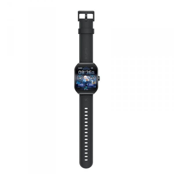 Smartwatch KU7 1.96 cala 250 mAh czarny