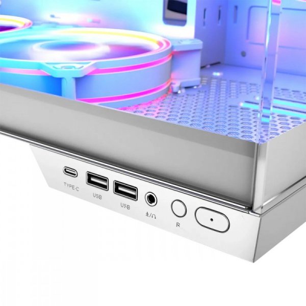 Obudowa komputerowa Volcano Panorama APEX ARGB 3F MIDI biała