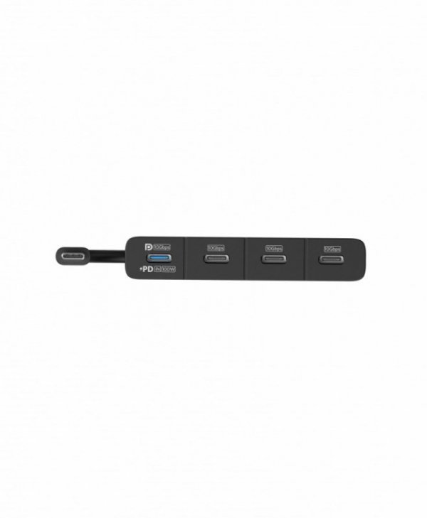 Hub 4w1 10Gbps USB-C Czarny