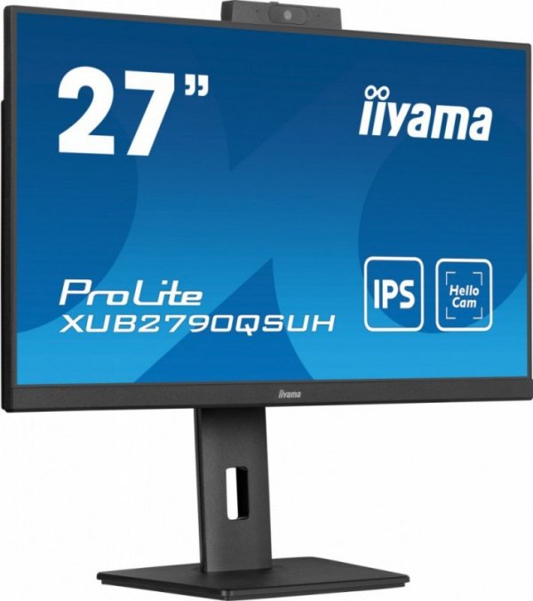 Monitor 27 cali XUB2790QSUH-B1 IPS,QHD,CAM,MIC,HDMI,DP,3xUSB(3.2),  100Hz,ADAPTIVE SYNC,FlickerFree,2x2W,WINDOWS HELLO