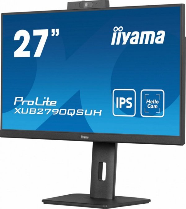 Monitor 27 cali XUB2790QSUH-B1 IPS,QHD,CAM,MIC,HDMI,DP,3xUSB(3.2),  100Hz,ADAPTIVE SYNC,FlickerFree,2x2W,WINDOWS HELLO