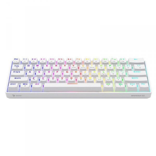 Klawiatura mechaniczna Whiteout X2, Brown Outemu, Hot Swap
