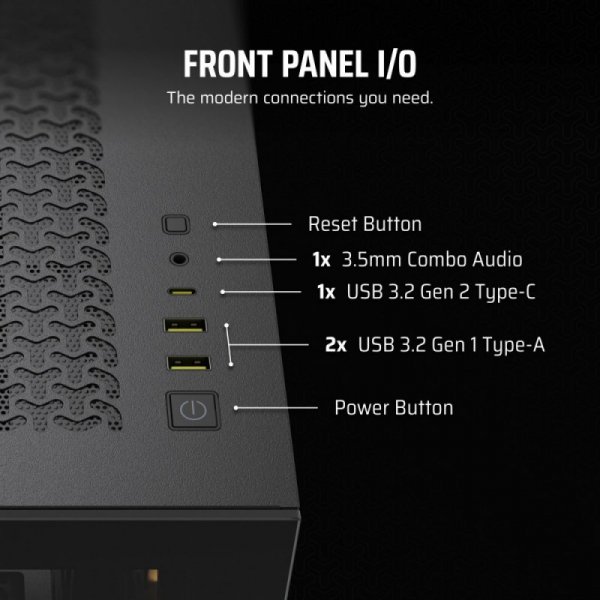 Obudowa 3500X TG Mid-Tower czarna
